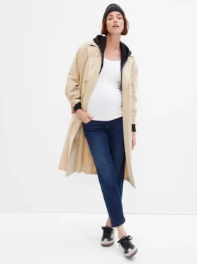 Jeans premaman slim a pannello intero