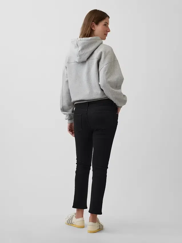 Jeans premaman slim a pannello intero