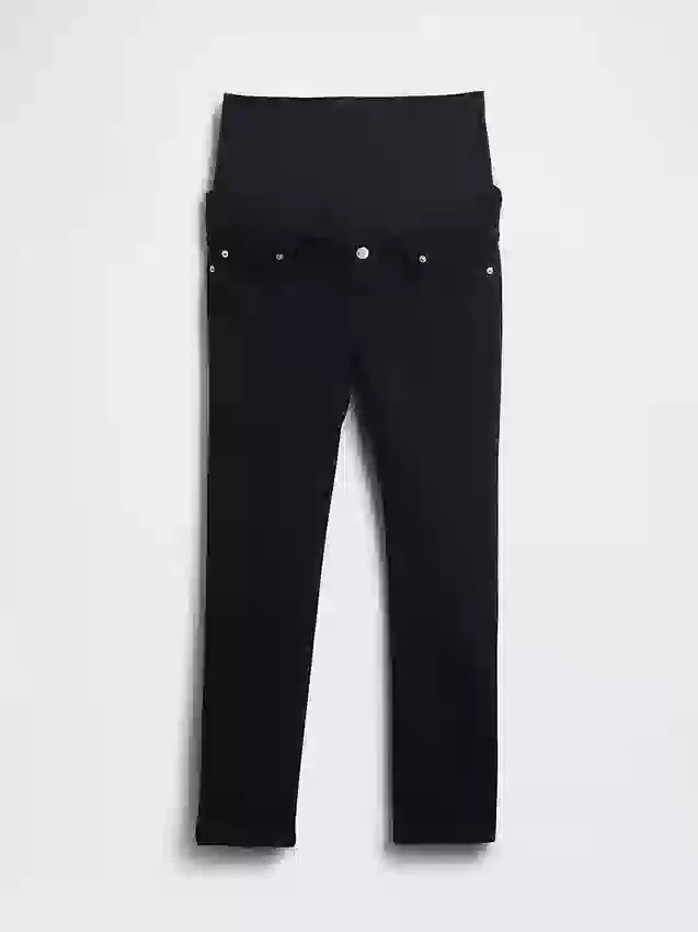 Jeans premaman slim a pannello intero
