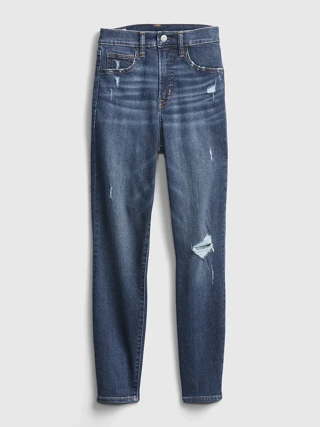 Jeans skinny a vita alta