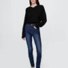 Jeans skinny a vita alta