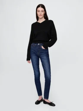Jeans skinny a vita alta