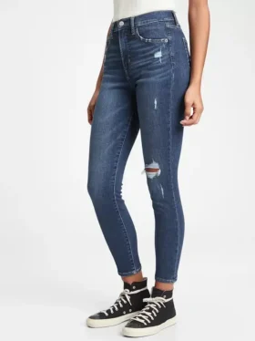 Jeans skinny a vita alta