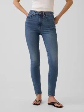 Jeans skinny a vita alta