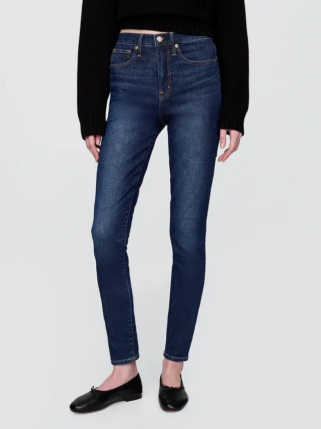 Jeans skinny a vita alta