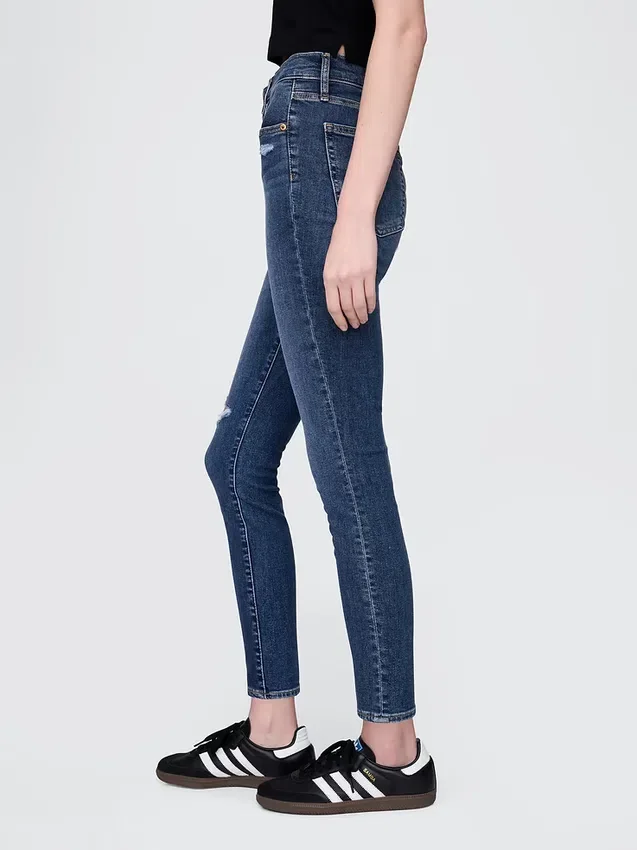 Jeans skinny a vita alta