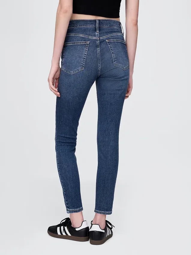 Jeans skinny a vita alta