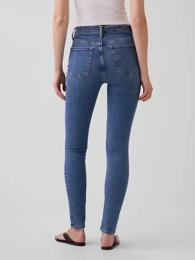 Jeans skinny a vita alta