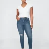 Jeans skinny a vita alta
