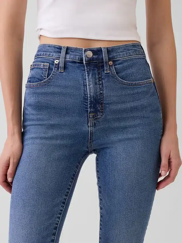 Jeans skinny a vita alta