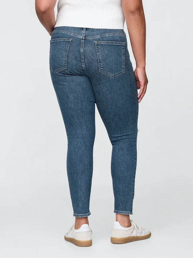 Jeans skinny a vita alta