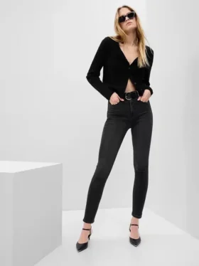 Jeans skinny a vita altissima