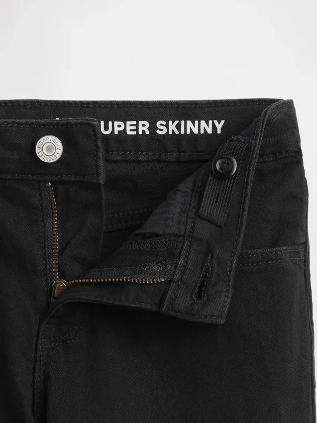 Jeans skinny a vita media per bambini