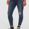 Jeans skinny alla caviglia premaman con inserto