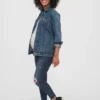 Jeans skinny alla caviglia premaman con inserto