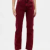 Jeans slim a gamba dritta a vita alta in stile anni ’90