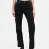Jeans slim a gamba dritta a vita alta in stile anni ’90