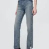Jeans slim a gamba dritta a vita alta in stile anni ’90