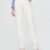 Jeans slim a gamba dritta a vita alta in stile anni ’90