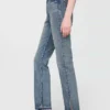 Jeans slim a gamba dritta a vita alta in stile anni ’90