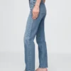 Jeans slim a gamba dritta a vita alta in stile anni ’90
