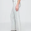 Jeans slim a gamba dritta a vita alta in stile anni ’90