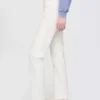 Jeans slim a gamba dritta a vita alta in stile anni ’90