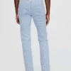 Jeans slim a gamba dritta a vita alta in stile anni ’90