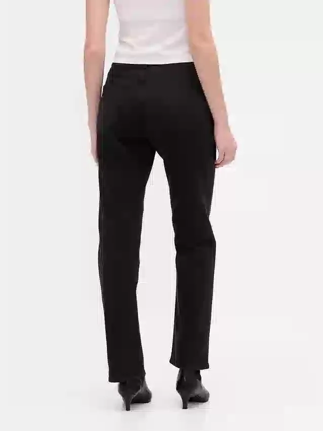 Jeans slim a gamba dritta a vita alta in stile anni ’90