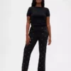 Jeans slim a gamba dritta a vita alta in stile anni ’90