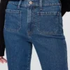 Jeans slim a gamba dritta a vita alta in stile anni ’90