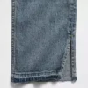 Jeans slim a gamba dritta a vita alta in stile anni ’90