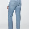 Jeans slim a gamba dritta a vita alta in stile anni ’90