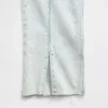 Jeans slim a gamba dritta a vita alta in stile anni ’90