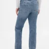 Jeans slim a gamba dritta a vita alta in stile anni ’90
