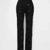 Jeans slim a gamba dritta a vita alta in stile anni ’90