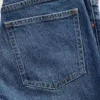 Jeans slim a gamba dritta a vita alta in stile anni ’90