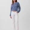 Jeans slim a vita bassa in stile anni '90