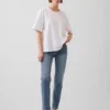 Jeans slim a vita bassa in stile anni '90