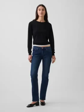Jeans slim a vita bassa in stile anni '90