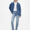 Jeans slim a vita bassa in stile anni '90