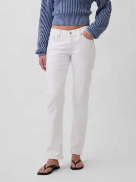 Jeans slim a vita bassa in stile anni ’90