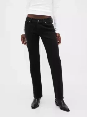 Jeans slim a vita bassa in stile anni ’90