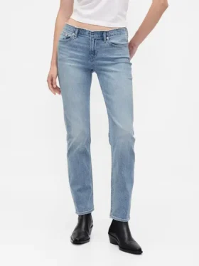 Jeans slim a vita bassa in stile anni ’90