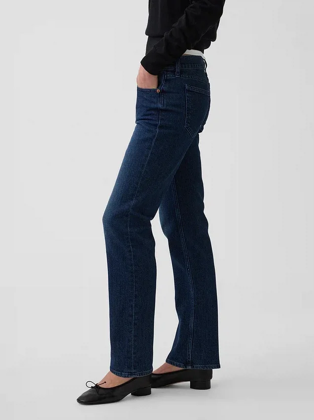 Jeans slim a vita bassa in stile anni '90
