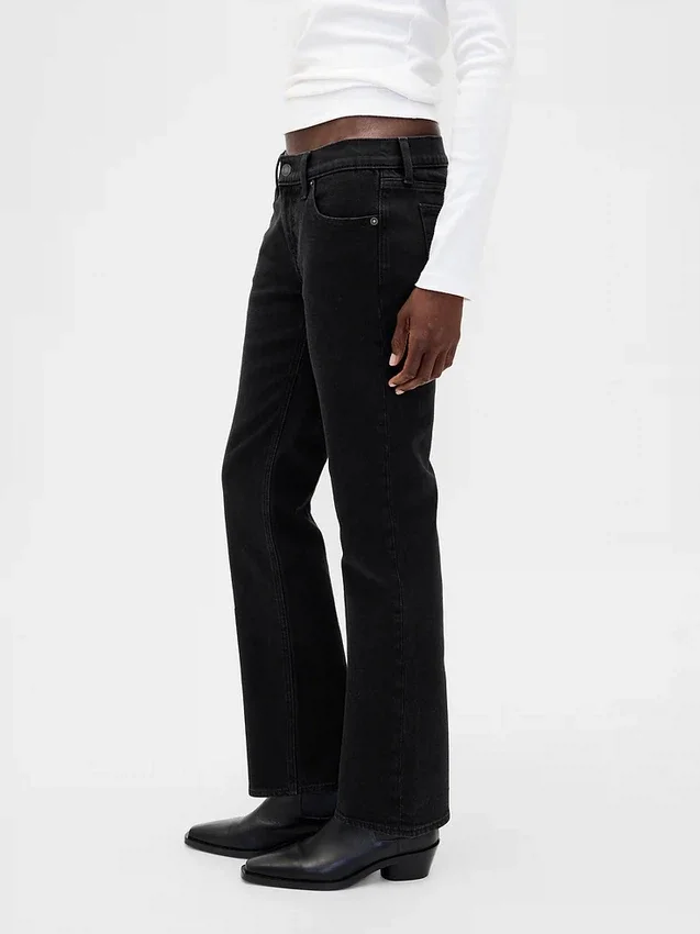 Jeans slim a vita bassa in stile anni '90