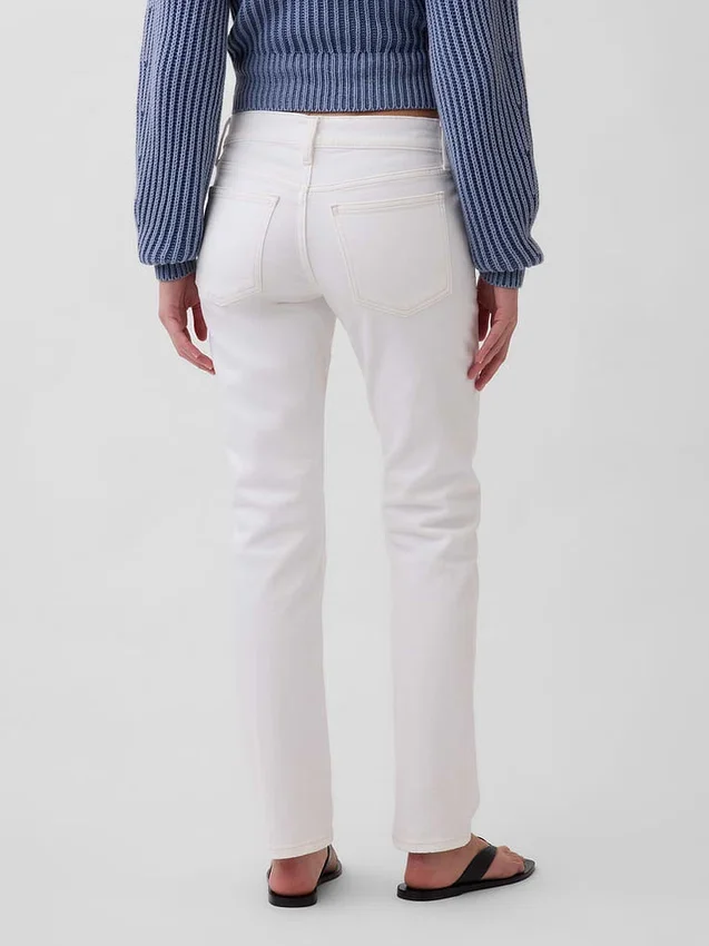 Jeans slim a vita bassa in stile anni '90