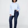 Jeans slim a vita bassa in stile anni '90