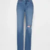 Jeans slim a vita bassa in stile anni '90