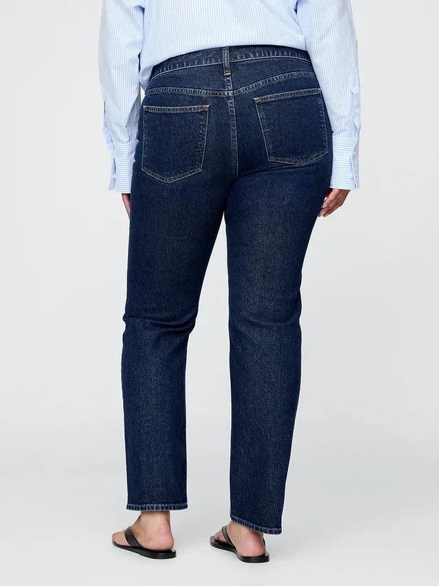 Jeans slim a vita bassa in stile anni '90